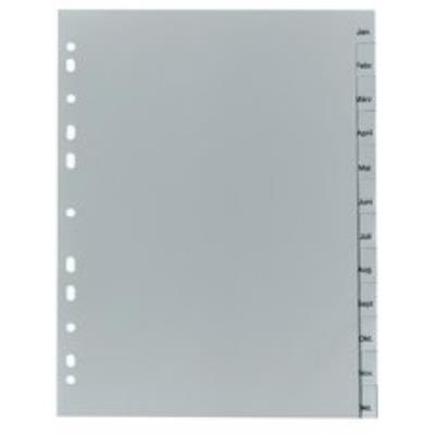Falken kunststoff-register, monate, a4, 12-teilig - par 1 - intercalaires et rpertoires, falken 11297991