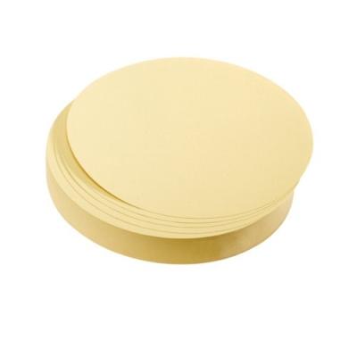 Cartes de modération cercles 9,5cm 500 unités jaune franken umz 10 04