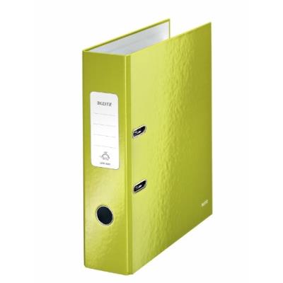 LEITZ Classeur &agrave; levier 180&deg; Esselte WOW - dos 80 mm - Coloris vert