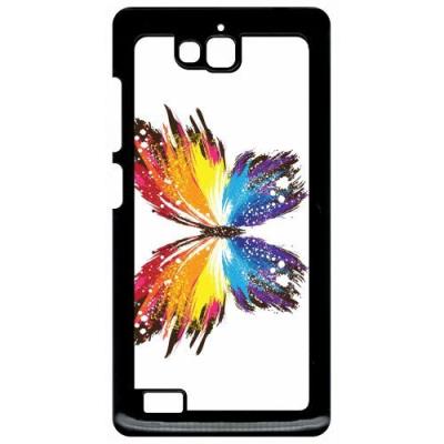 Coque huawei honor 3c et 3c 4g papillon multicolor