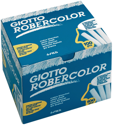 Omyacolor - Craies Robercolor Blanc - Boite De 100