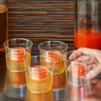 Lot de 4 verres à double récipients avec shooter bombe shooters