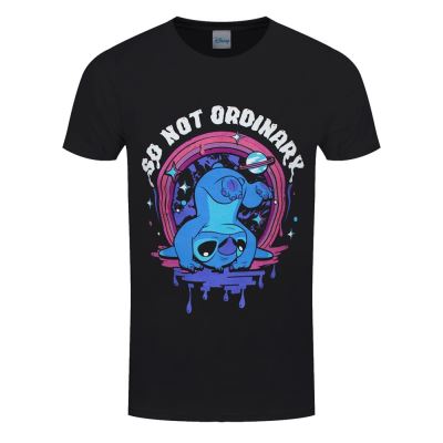 Lilo & Stitch T-Shirt Not Ordinary Homme Noir - Taille L