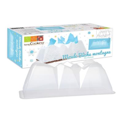 Moule à bûche en plastique - Montagne - Scrapcooking