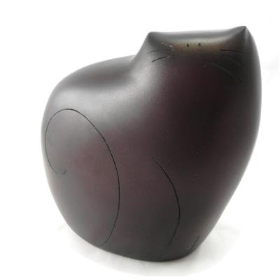Figurine 'Cats' marron wenge