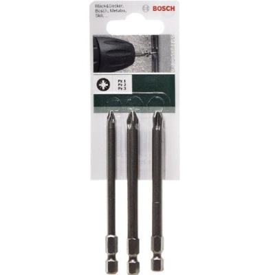 Bosch 2609255969 Lot D'Embouts De Tournevis à Double Extrémité 89 Mm Lot De 3