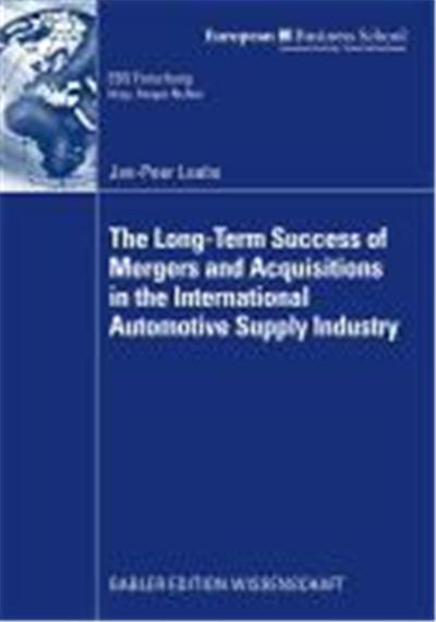 The Long-term Success of M&A in the Automotive Supply Industry