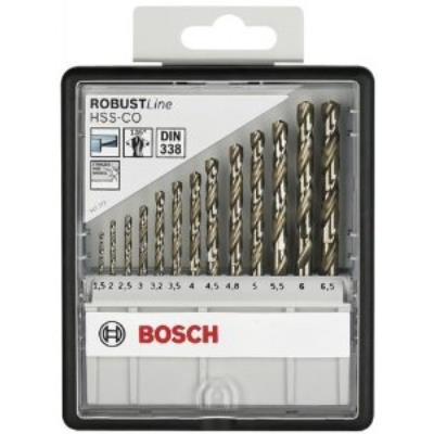 Bosch Robust Hss-Co / 2607019926 Coffret De Mèches à Tige Ronde Lot De 13