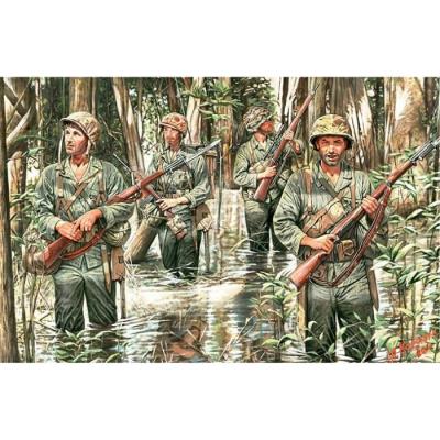 Figurines 2ème guerre mondiale : us marines à guadalcanal 1942 master box