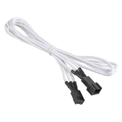 Bitfenix - Alchemy White - Extension d'alimentation gainée - 3 pins vers 3 pins - 60 cm (coloris blanc)
