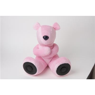 Ikonee Dj Bears - Light Pink - Enceintes 2.0 peluche