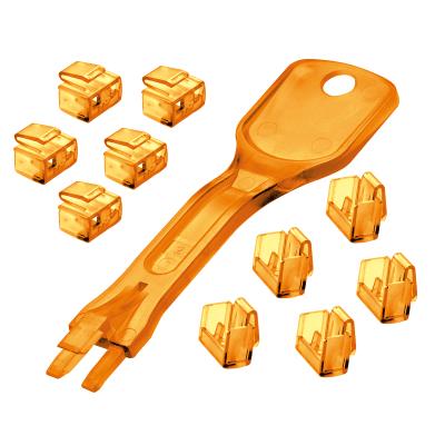 Verrous RJ45 (10 pièces) avec clé, orange