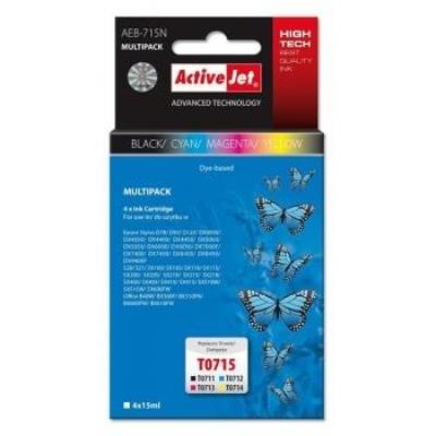 Encre activejet aeb-715n kolorowy 4x15 ml epson t0711, t0712, t0713, t0714 action expacjaep0211