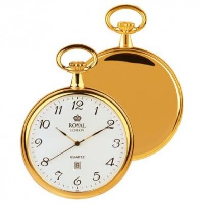 Montre Gousset Royal London Homme Métal Dorée - 90015-02
