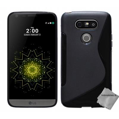 Housse etui coque pochette silicone gel fine pour LG G5 - NOIR