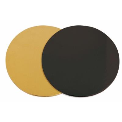 6 supports à gâteaux ronds doré-noir Ø 24 cm