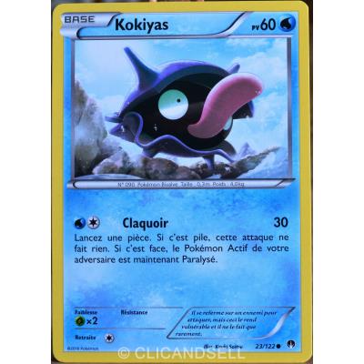 POKEMON carte Pok&eacute;mon 23/122 Kokiyas 60 PV XY - Rupture Turbo NEUF FR 