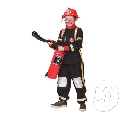 déguisement de pompier noir enfant taille 116cm