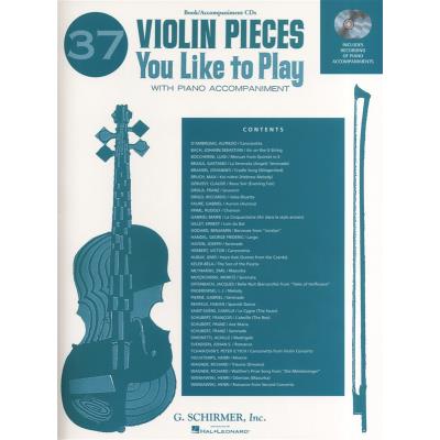 Partitions classique HAL LEONARD 37 VIOLIN PIECES YOU LIKE TO PLAY + CD - VIOLIN Violon