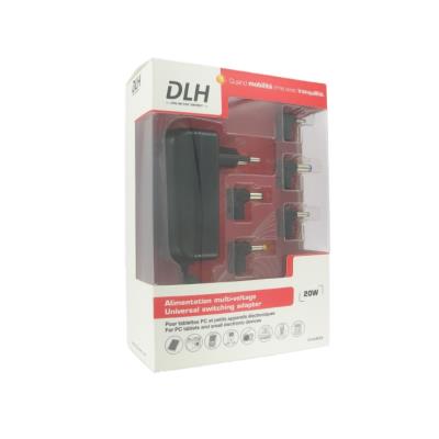 DLH MULTIVOLTAGE UNIVERSAL - Netspanningsadapter - 20 Watt - 2.5 A (Europlug)