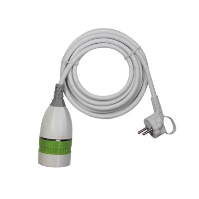 Rallonge à commutateur rotatif - 3 m - 3g1.5 - terre allemande velleman ec03w-g