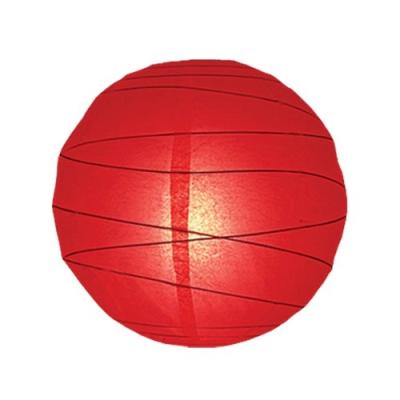 lighting web suspension boule en papier rouge 35,5 cm