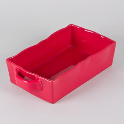Table Passion - Plat Four Rectangle 25X17 Gusto Rouge