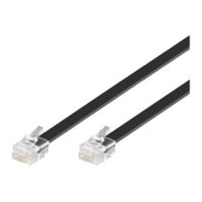 MicroConnect Modular Straight - telefoonkabel - 10 m - zwart
