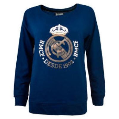 REAL MADRID - femmes adultes bleu marine réelle Madrid sweat