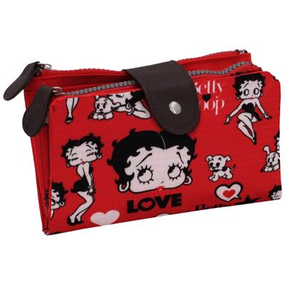 Betty Boop Rouge Porte-monnaie, 18 cm, (Rojo)