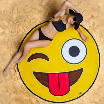 Serviette De Plage Géante Emoji Smiley