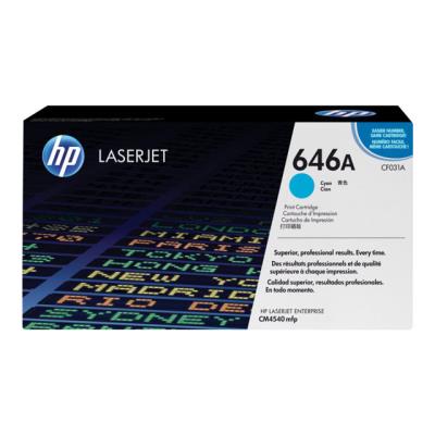 HP CF031AC - cyaan - origineel - LaserJet - tonercartridge ( CF031AC ) - Contract