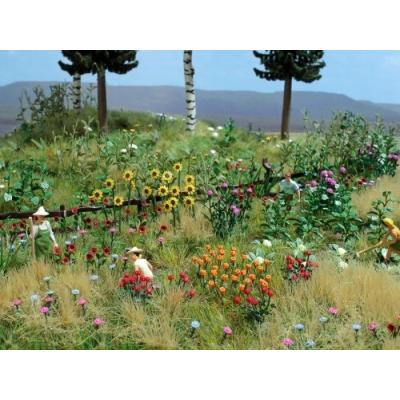 BUSCH ENVIRONNEMENT  - BUE1258 - Mod&eacute;lisme Ferroviaire - Assortiment de Fleurs et Plantes