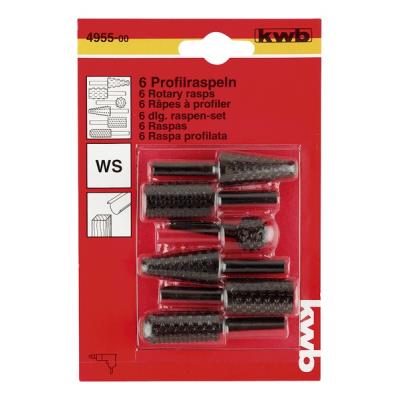 kwb 495500 SET de râpes profilées, 6 pièces 6 pc(s)