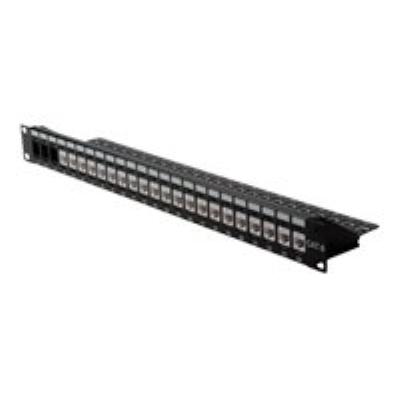 Patch panel - hellgrau - 24 ports
