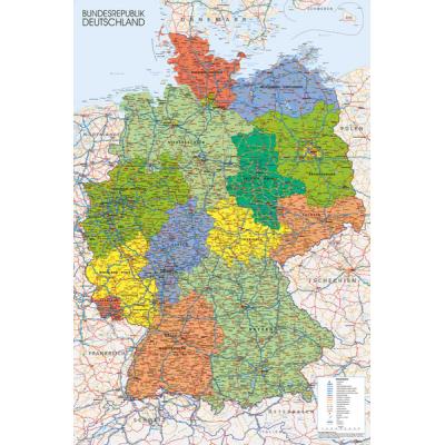 Affiche Maxi Germany Map 61 x 91,5 cm