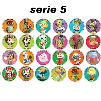 [Séries 5] Amiibo Ronde Carte pour Animal Crossing HAOBUY pour Nintendo Switch - 24PCS 401/424