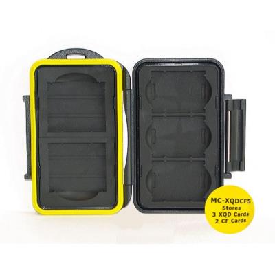 JJC Carte mémoire - MC-XQDCF5 - MC-XQDCF5 Rugged Waterproof Memory Card Case (3x XQD / 2x CF)