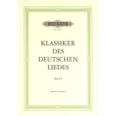 Partitions classique EDITION PETERS CLASSICS OF THE GERMAN LIED - VOICE AND PIANO (PAR 10 MINIMUM) Choeur et ensemble vocal