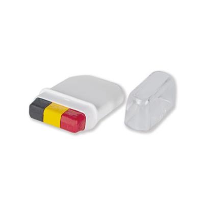 Stick maquillage supporter Belgique noir jaune rouge