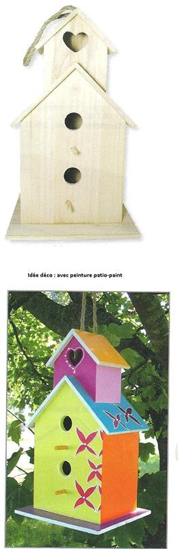 Cage à oiseaux Saint Tropez , 22x19x39 cm