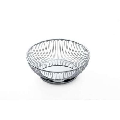 ALESSI 826/24 CORBEILLE RONDE À FIL EN ACIER BRILLANT 24,5 CM