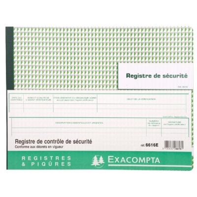 Piqûre Exacompta Contrôle techniques de sécurité 20p