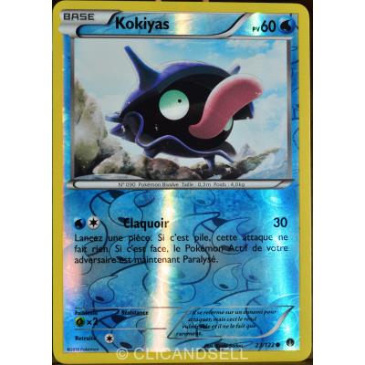 carte Pokémon 23/122 Kokiyas 60 PV - REVERSE XY - Rupture Turbo NEUF FR État correct - Pokémon reconditionné disponible sur Fnac