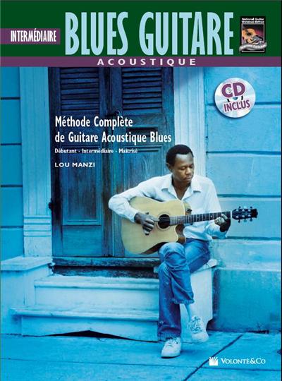 Acoustic Blues Guitar Intermediaire Par Lou Manzi + Cd