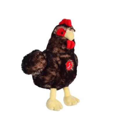 Gipsy - 070355 - peluche - poule - noir sonore - 22 cm