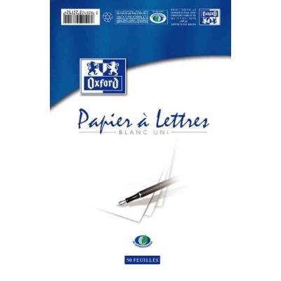 Chotel bloc de correspondance estrée de oxford ligné 80 g 50 feuilles dimensions: 210 x h 297 mm 611102 327716