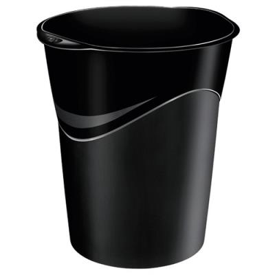 Corbeille Cep à papier ovale 14 litres noire recyclable