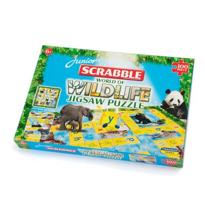 Puzzle World of Wildlife Junior Scrabble (Scrabble Junior le Monde de la Faune et Flore) (100 Pièces)
