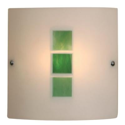 Oaks Lighting Muro Applique Murale Verre Blancvert